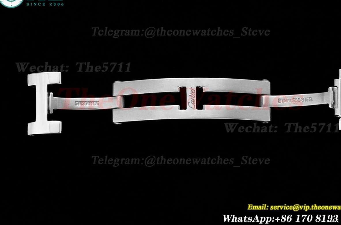 Quartz Cartier 33mm SS Ballon White SS AF Bleu De Dia 0214